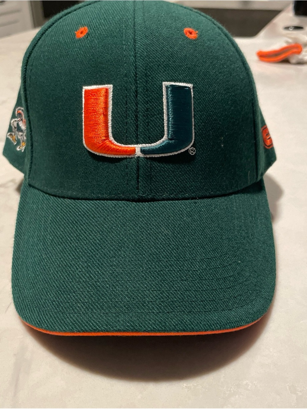 Youth Green & Orange Baseball Cap | Miami Hurricanes